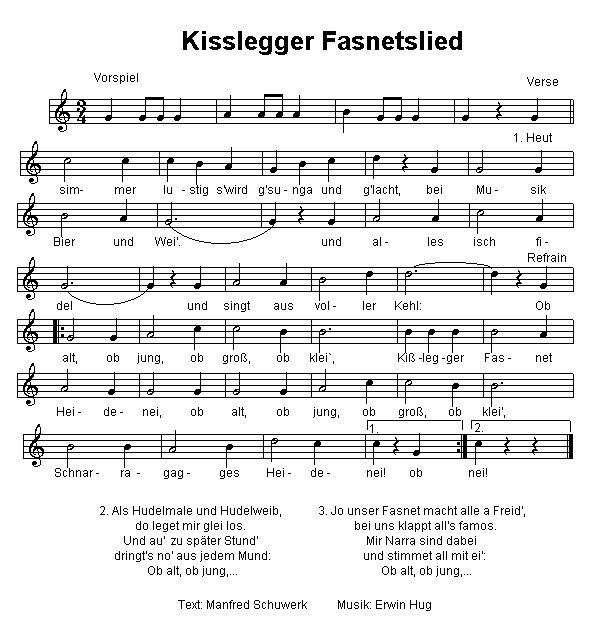 Kisslegger Fasnetslied
